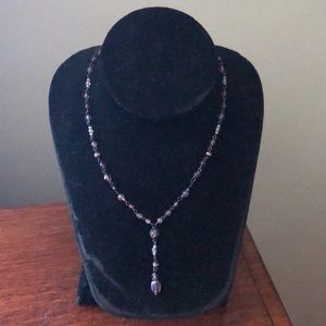 Purple Beaded Necklace